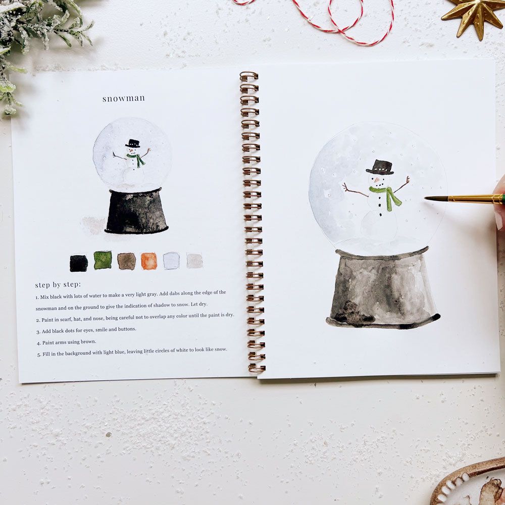 watercolor workbook christmas - emily lex studio