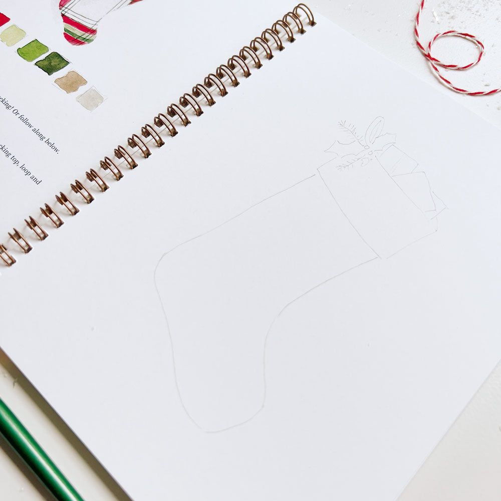 watercolor workbook christmas - emily lex studio