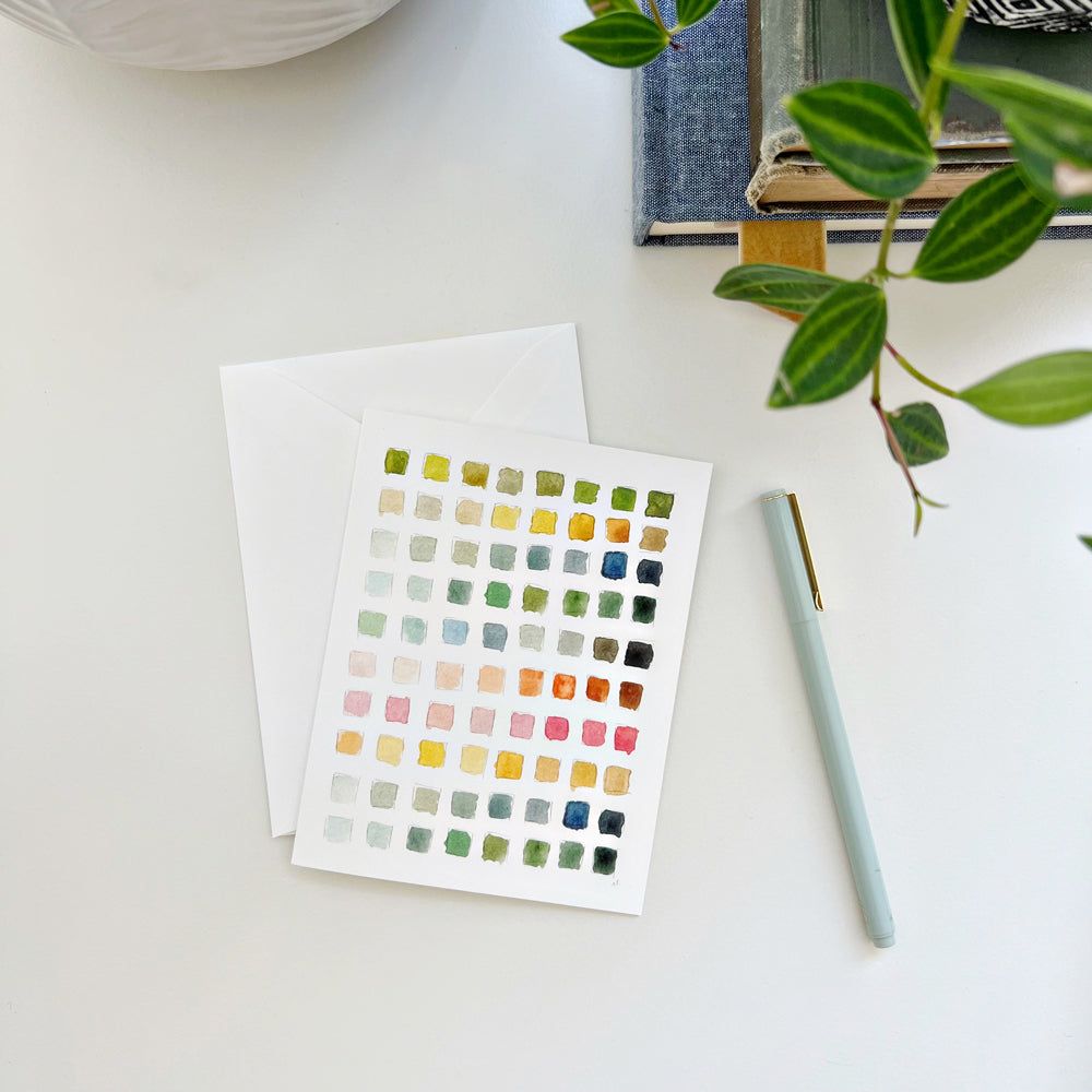 paint swatch notecards - emily lex studio