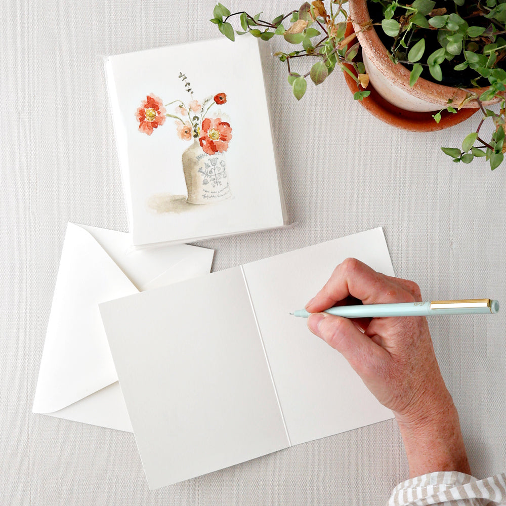 vintage bouquet notecards