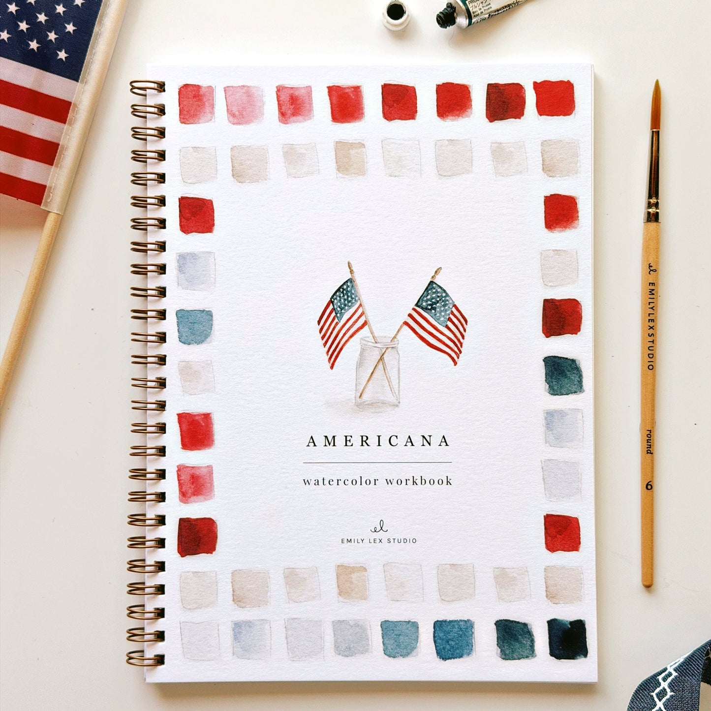 americana watercolor workbook