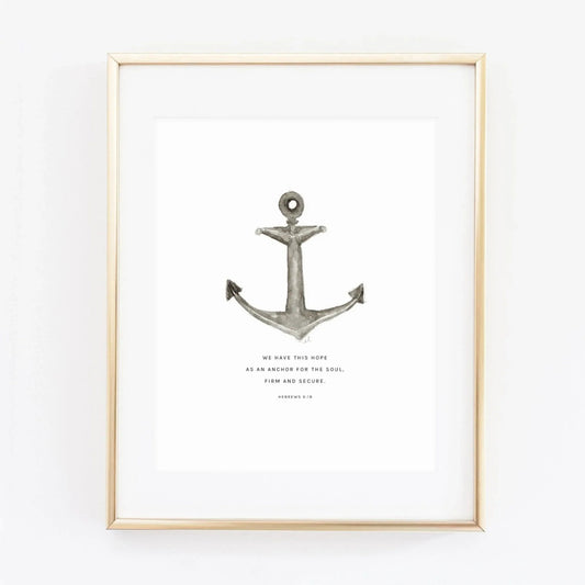 hebrews 6:19 anchor scripture print - emily lex studio