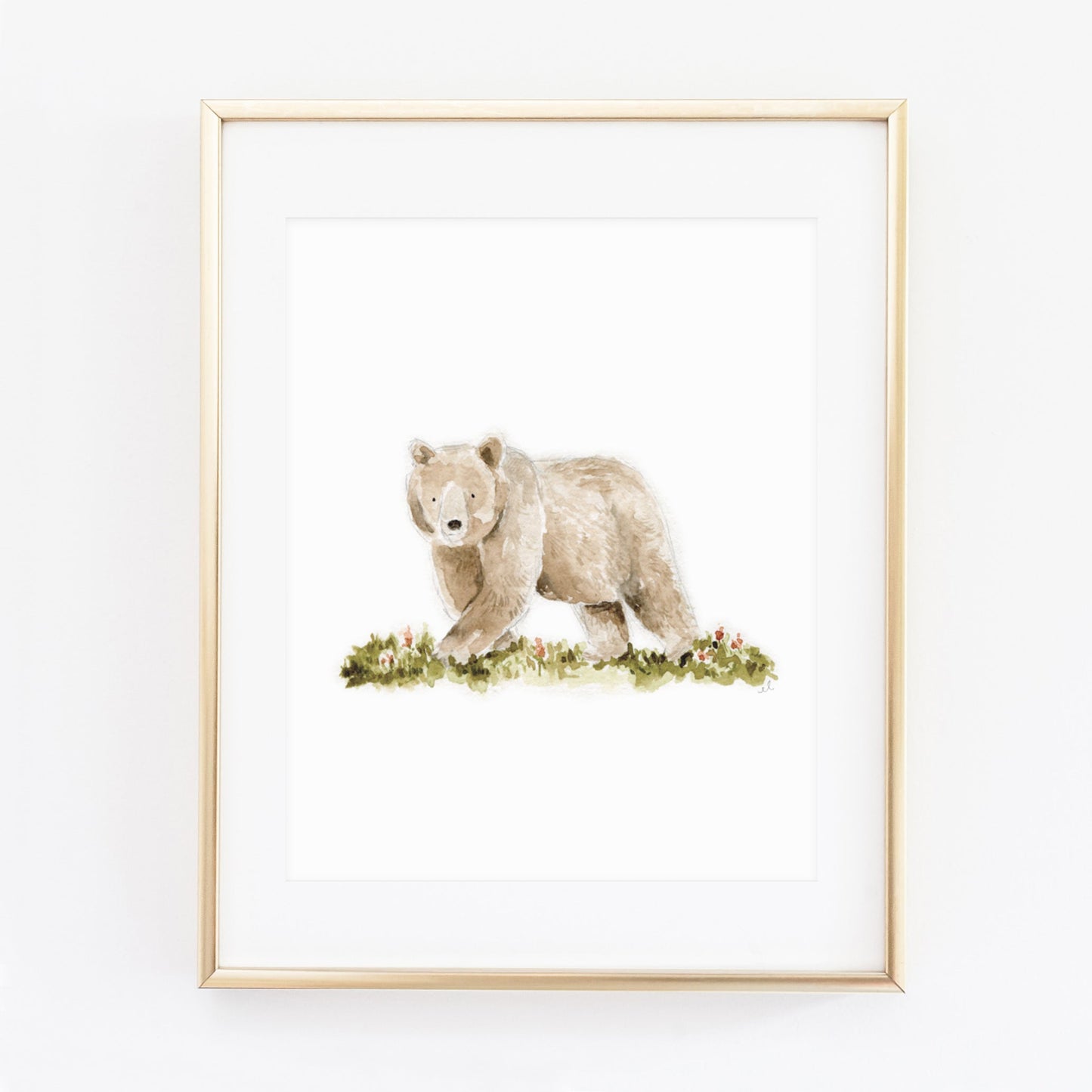 bear art print