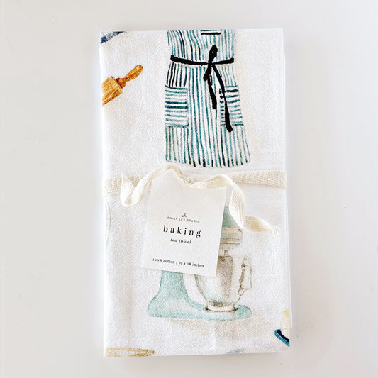 baking cotton flour sack tea towel