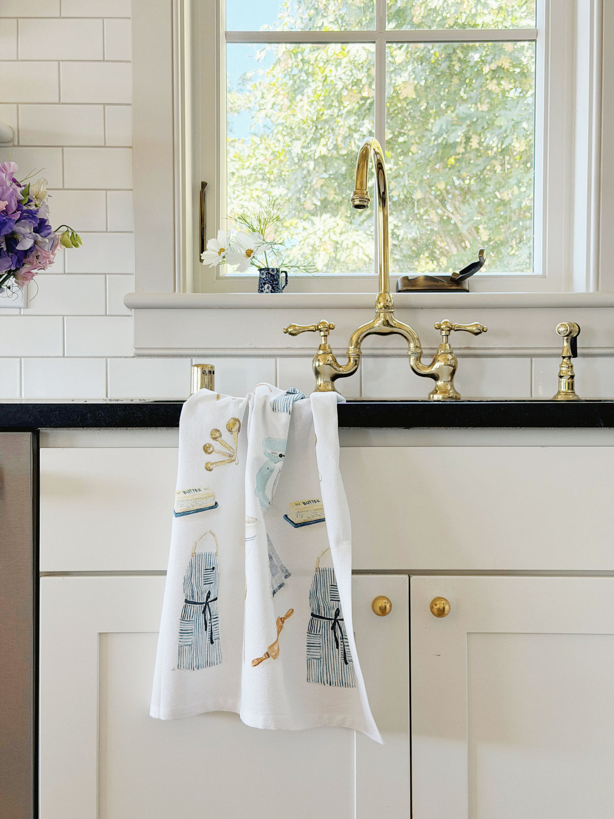 baking cotton flour sack tea towel