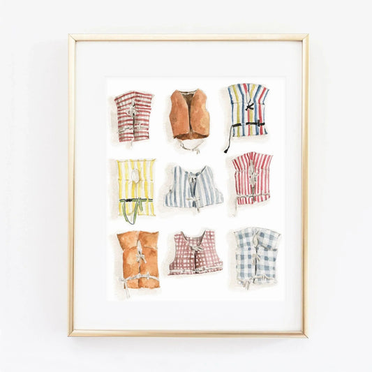 boat coats art print - emily lex studio