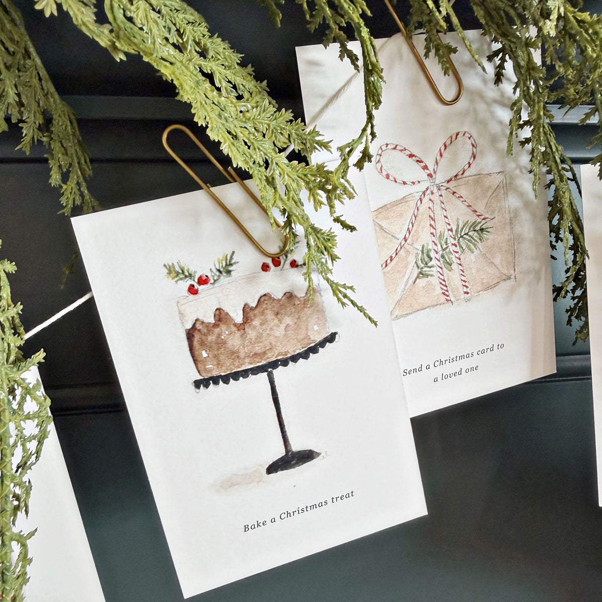 christmas countdown 25 card set