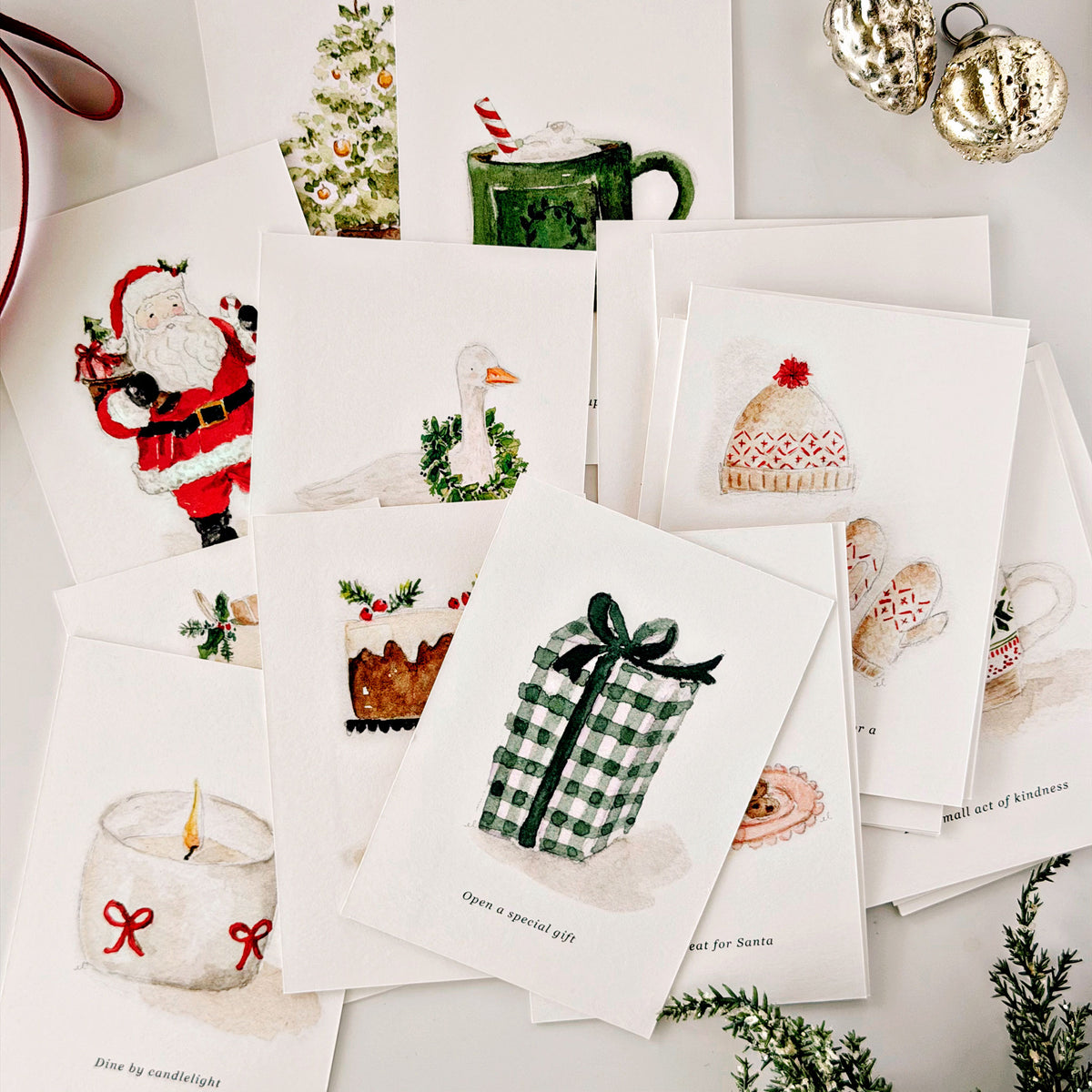christmas countdown 25 card set