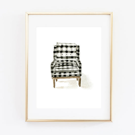 chair art print - emily lex studio