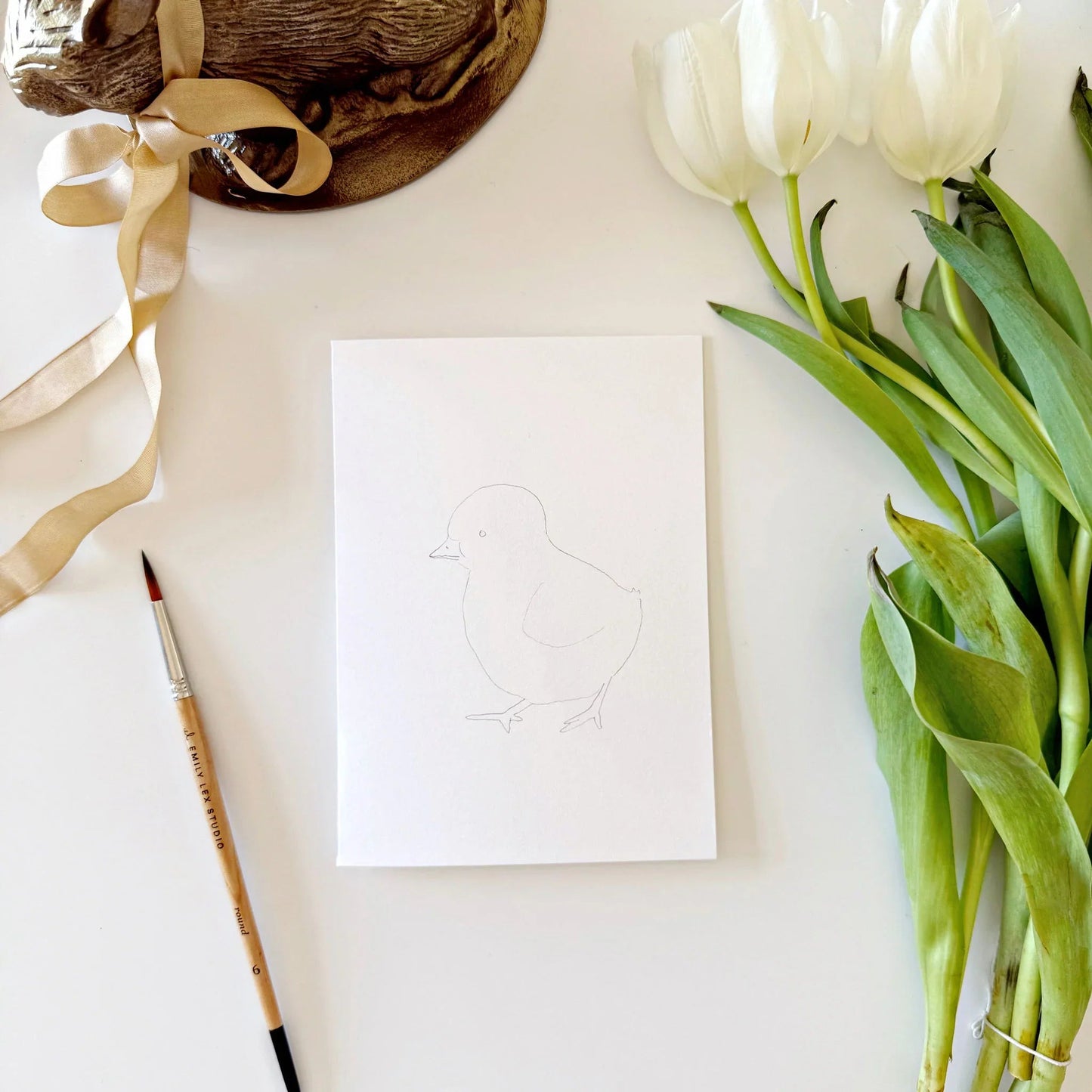 easter paintable watercolor notecard set