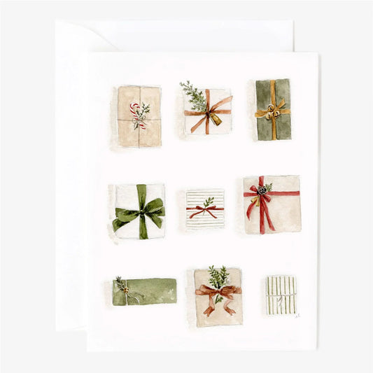 christmas gifts notecard