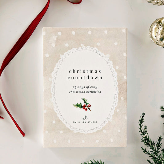 christmas countdown 25 card set