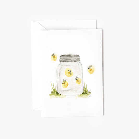 fireflies mini notecard