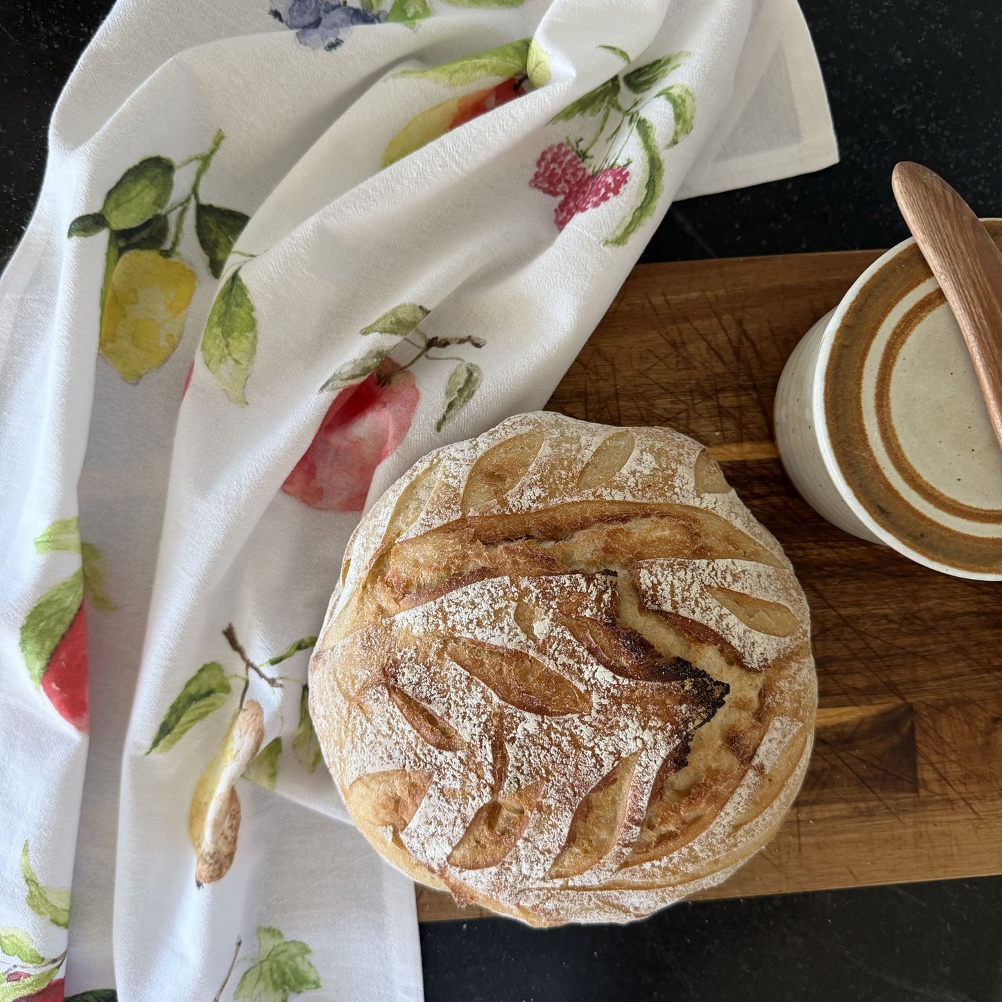 fruit cotton flour sack tea towel