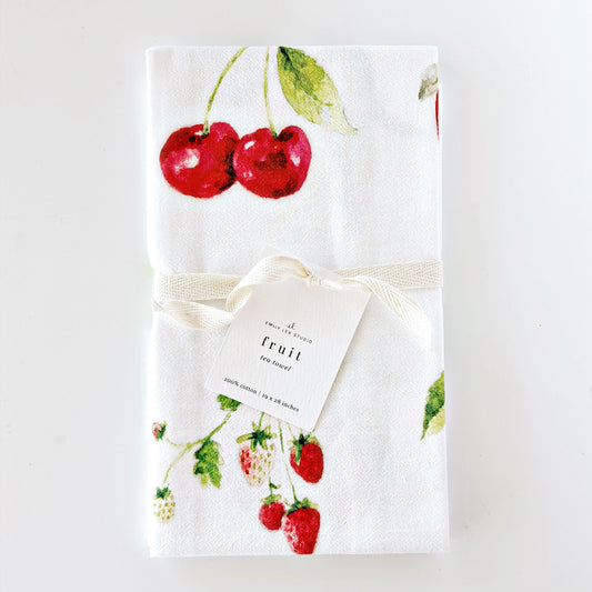 fruit cotton flour sack tea towel