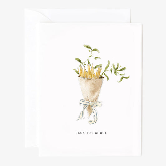 back to school greeting card