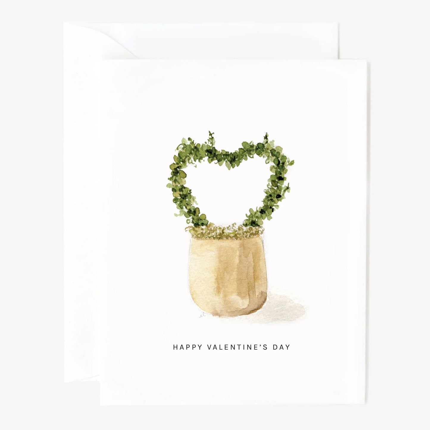 valentine topiary greeting card