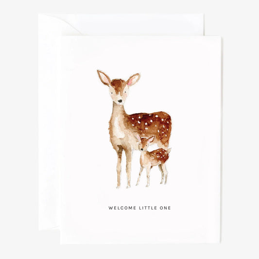 little one deer greeting card