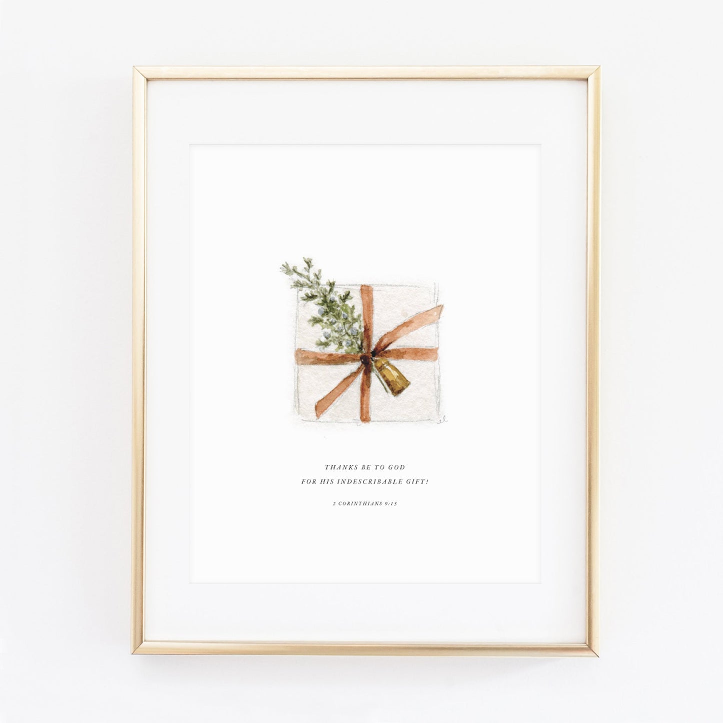 2 corinthians 9:15 gift scripture print