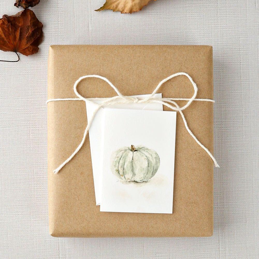 green pumpkin mini notecard - emily lex studio
