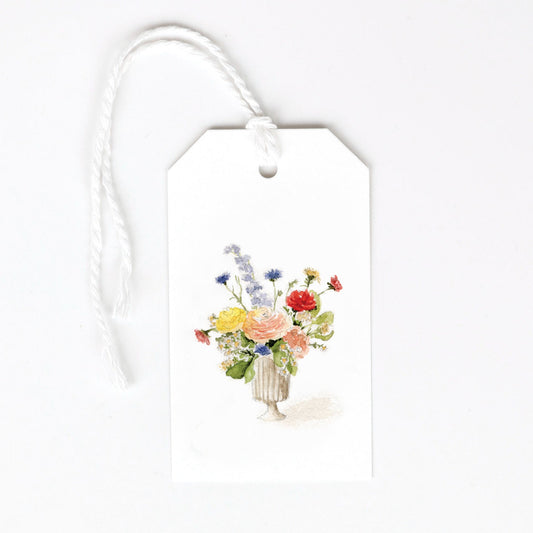 fluted bouquet gift tags