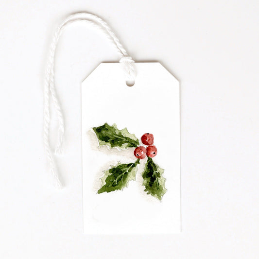 holly berry gift tags