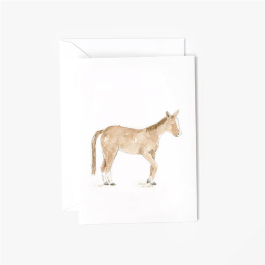 horse mini notecard