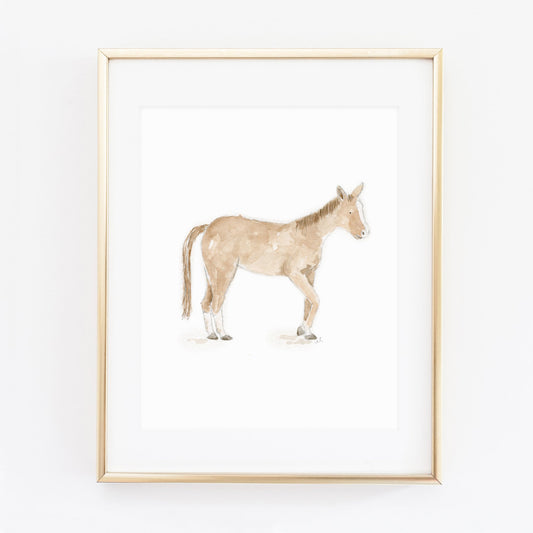 horse art print