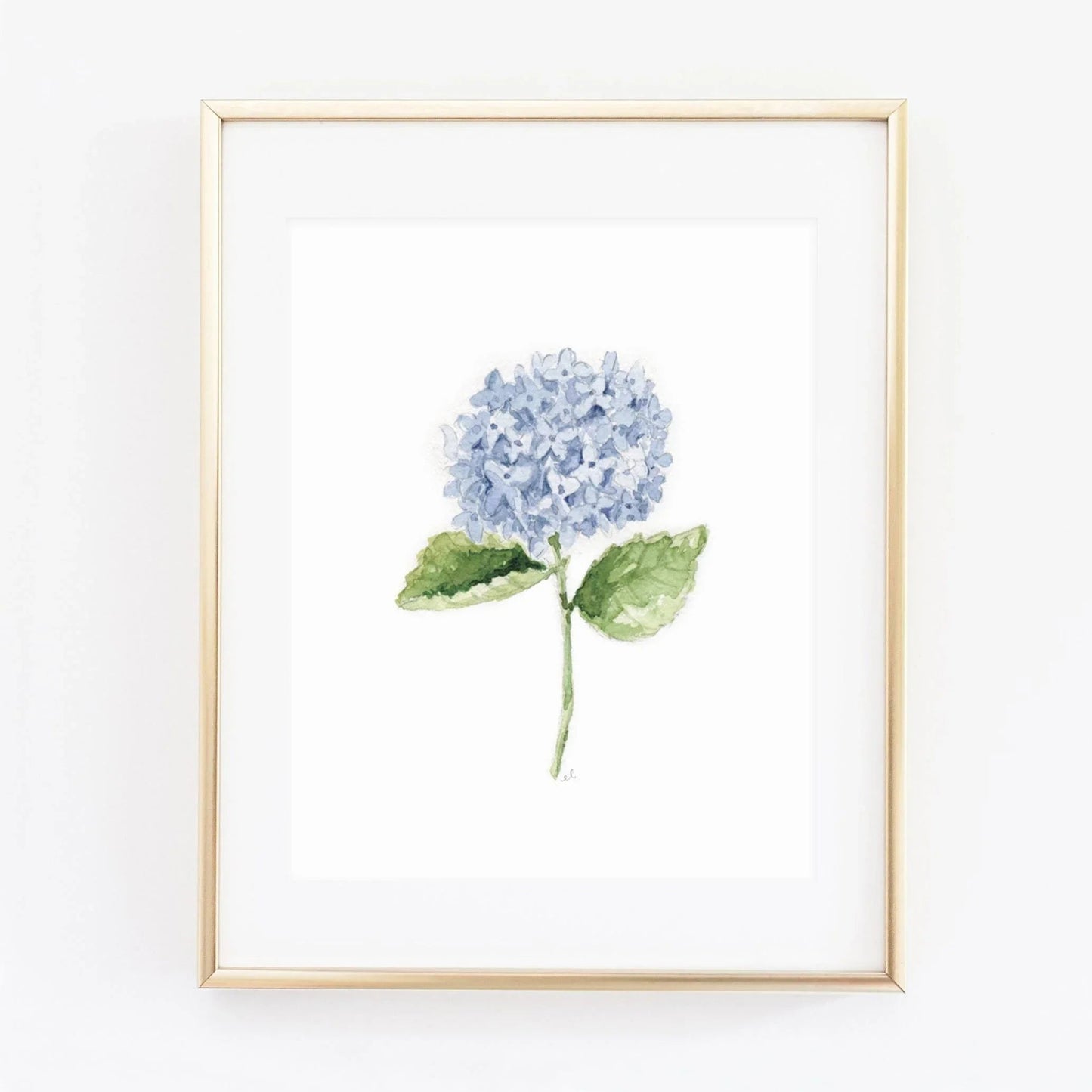 hydrangea stem art print - emily lex studio