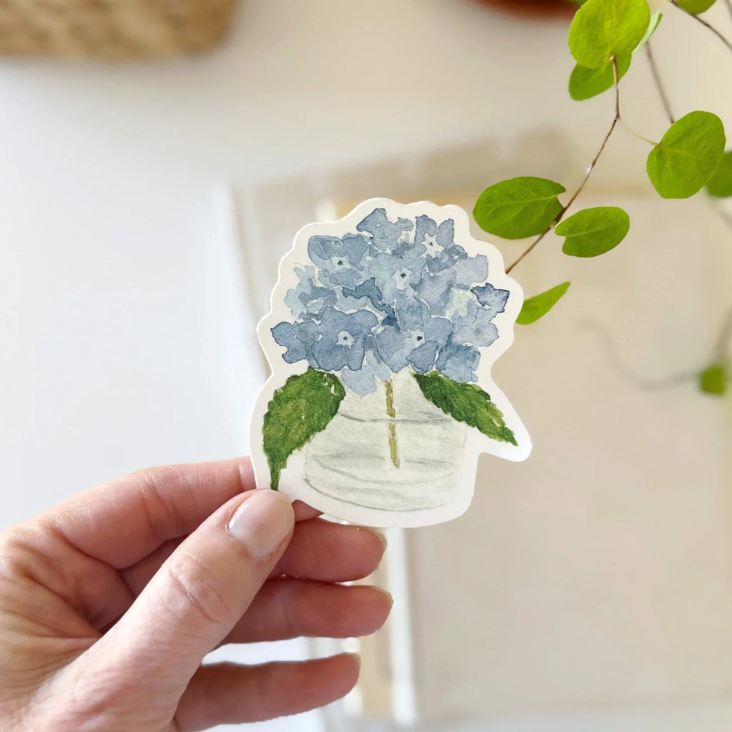 hydrangea sticker