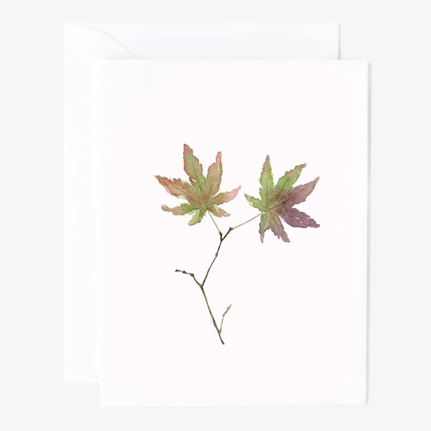leaves notecard