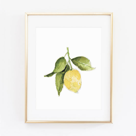 lemon art print