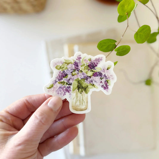lilac bouquet sticker