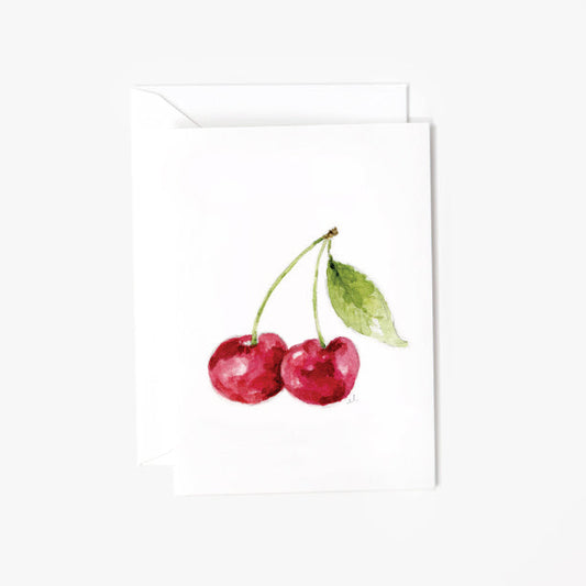 cherry mini notecard