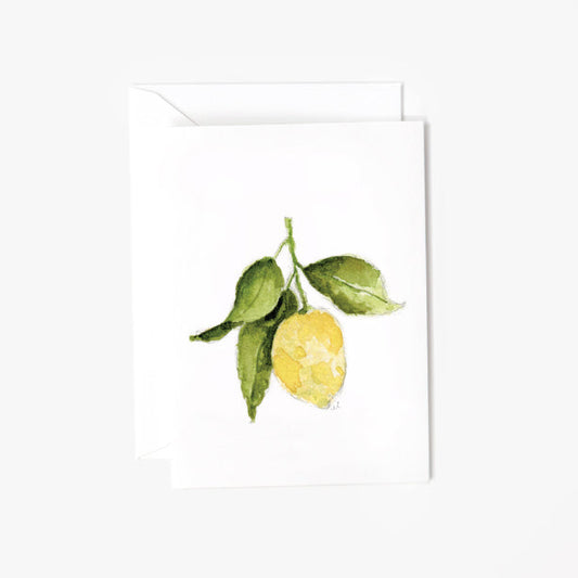 lemon mini notecard