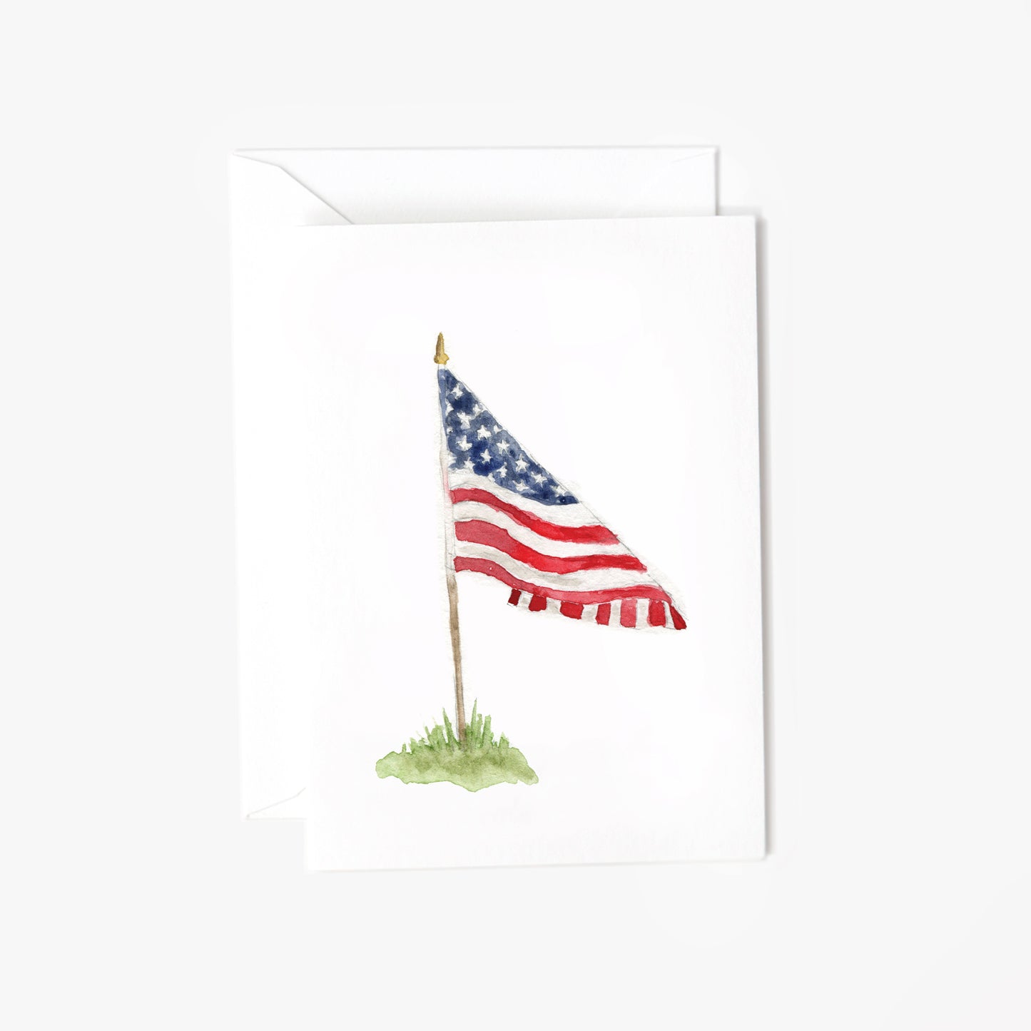 american flag mini notecard