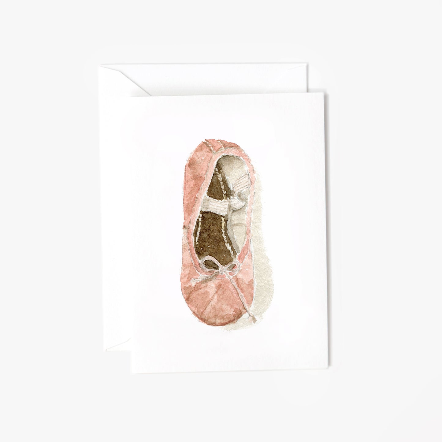 ballet shoe mini notecard