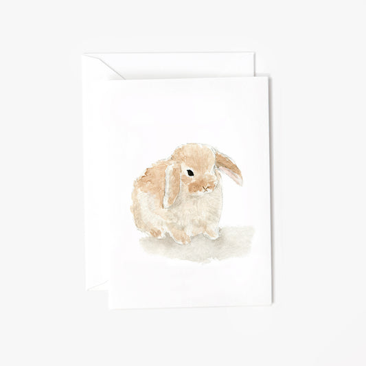 bunny mini notecard