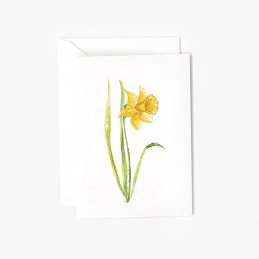 daffodil mini notecard