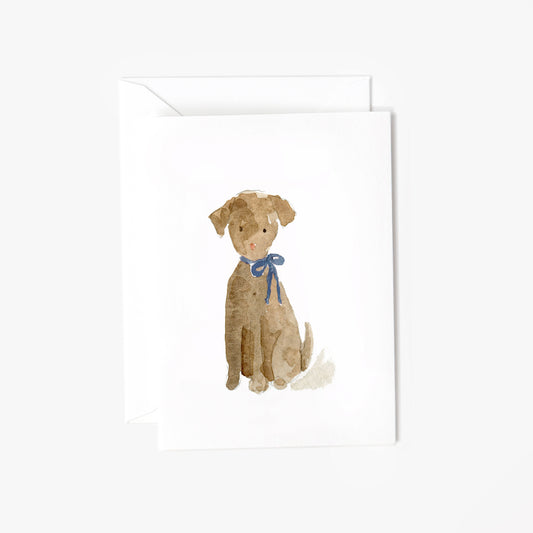 dog mini notecard