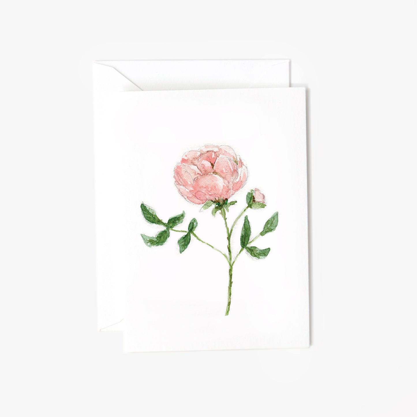 garden rose mini notecard