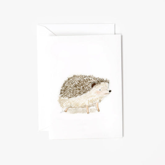 hedgehog mini notecard