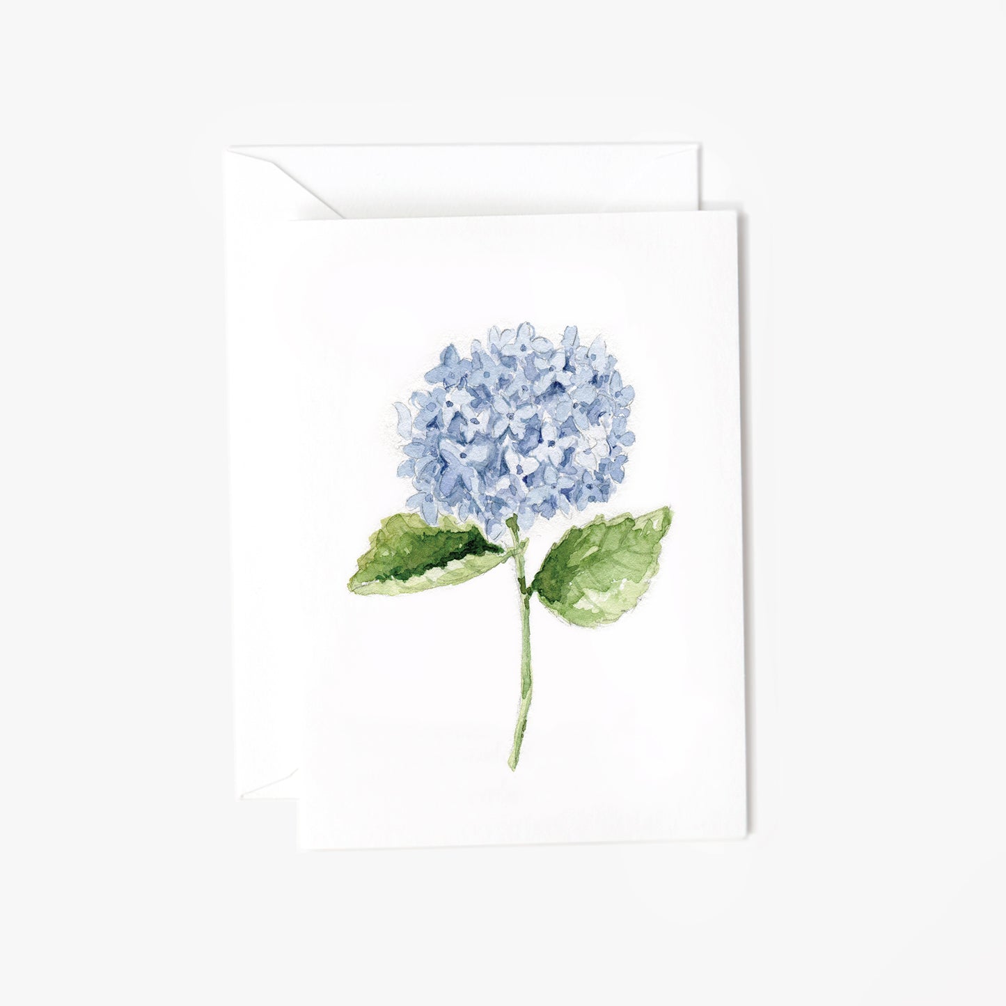 hydrangea stem mini notecard