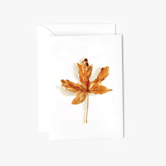 maple leaf mini notecard - emily lex studio