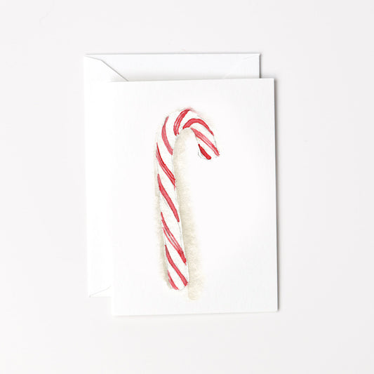 candy cane mini notecard