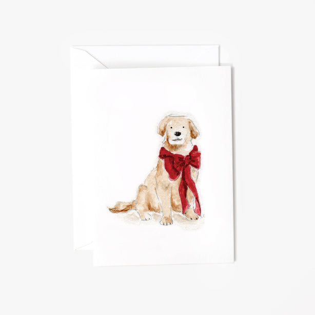 festive pup mini enclosure notecard