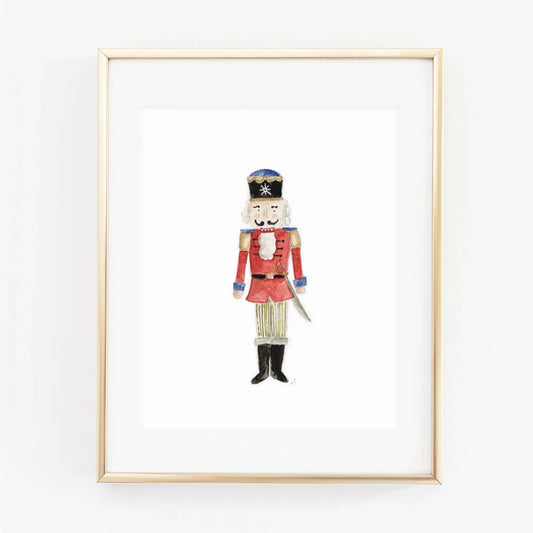 nutcracker prince watercolor wall art print