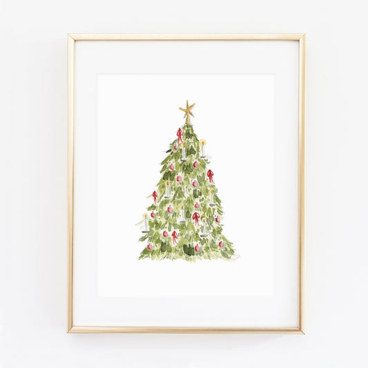 nutcracker tree art print
