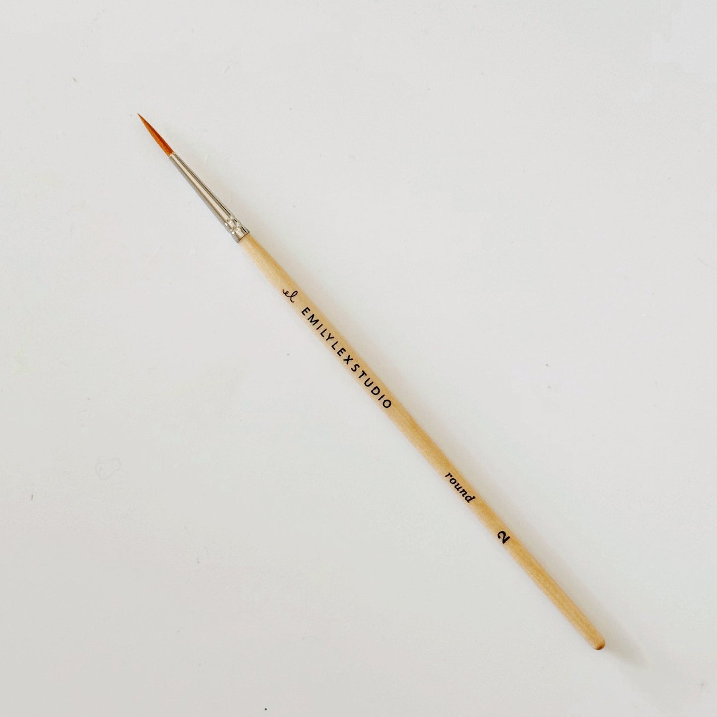watercolor paintbrush set of five wood brushes
