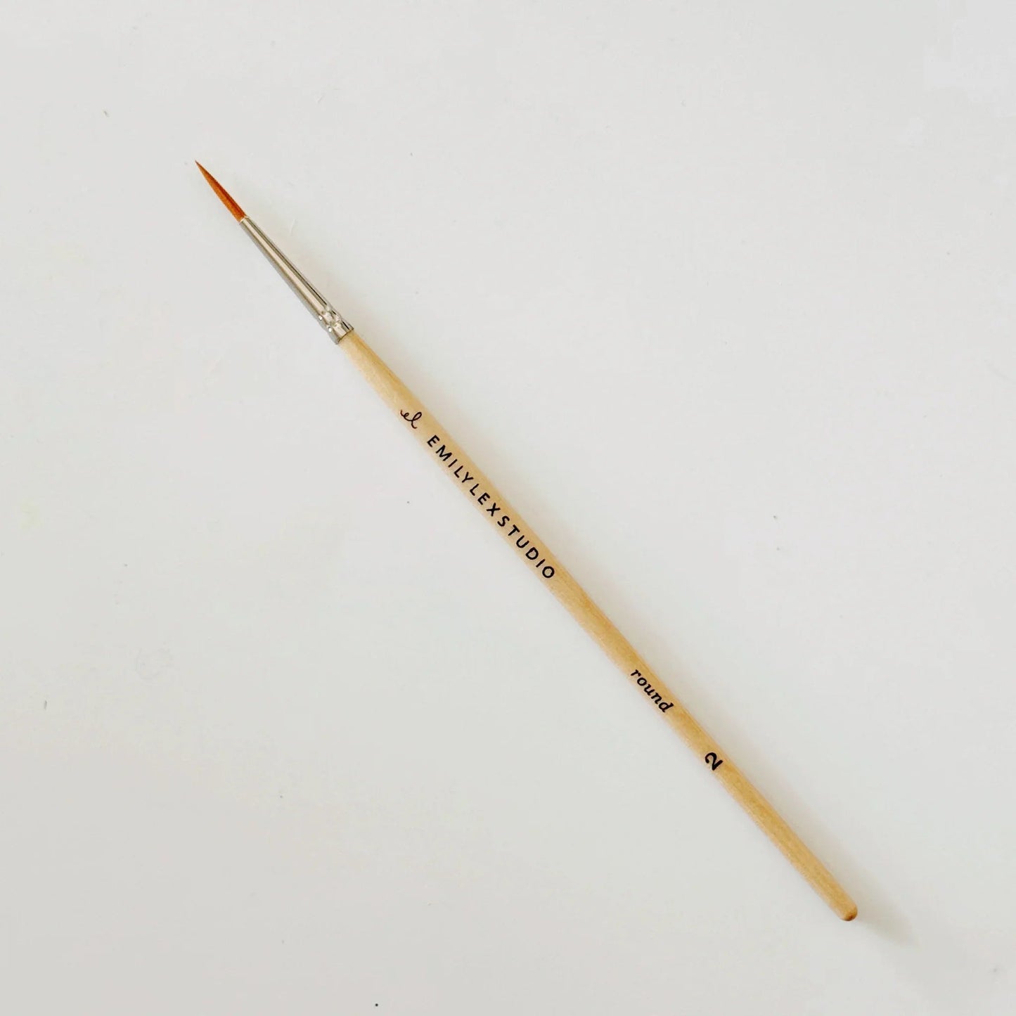 watercolor paintbrush set of five wood brushes